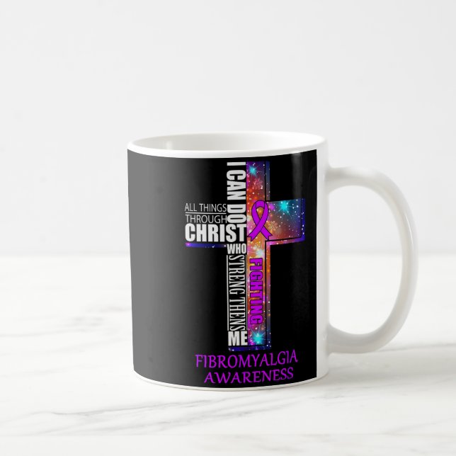 Taza De Café Fibromyalgia Awareness Shirt - Christmas Gift Shir (Derecha)