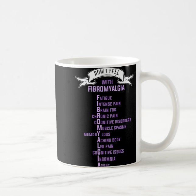 Taza De Café Fibromyalgia Sonie Amp Fibro Awareness This Is  (Derecha)