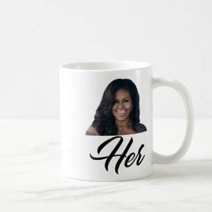 Taza De Café Fiddlesticks Tees a las mujeres su Michelle Obama