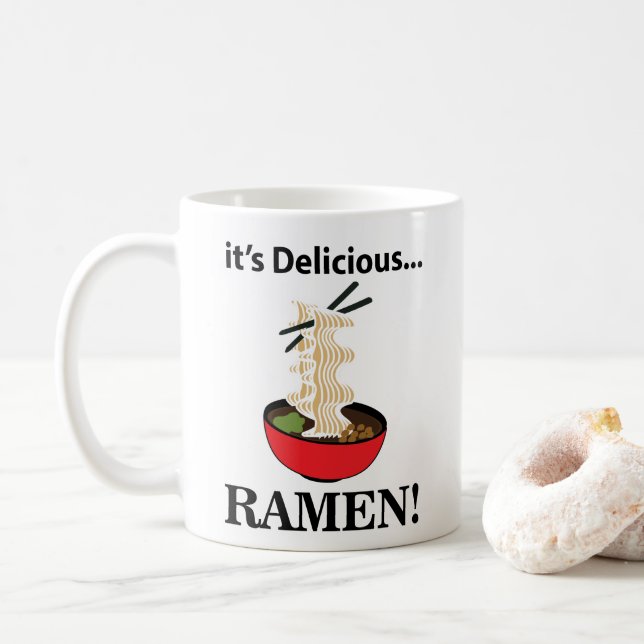 Taza De Café Fideos Deliciosos De Ramen (Con donut)