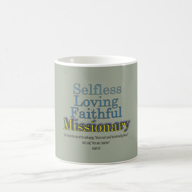Taza De Café Fiel amorosa misionera (Centro)