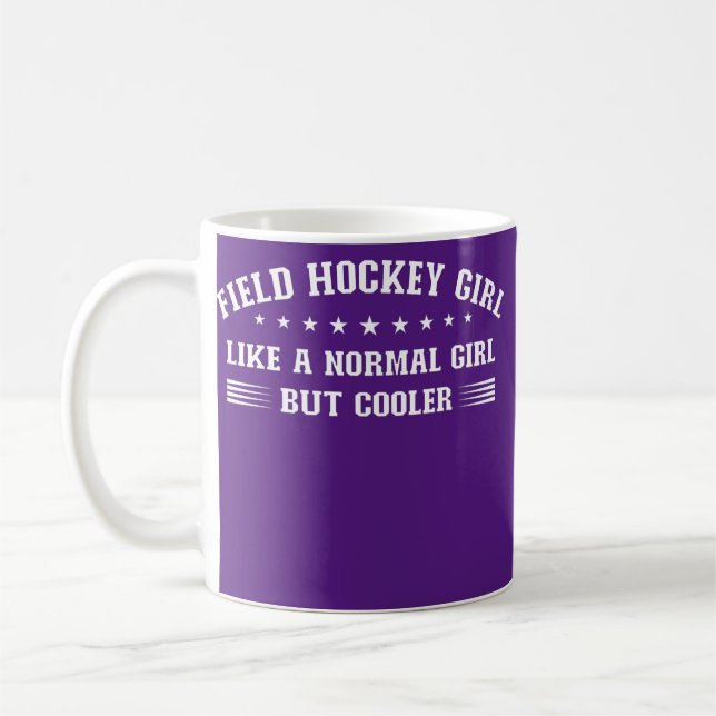 Taza De Café Field Hockey Girl Definition  (Izquierda)