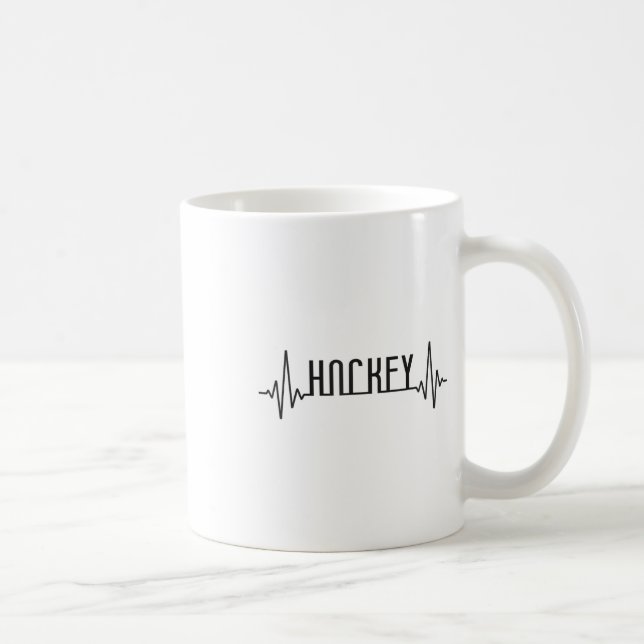 Taza De Café Field Hockey Heartbeat Hockey _1  (Derecha)