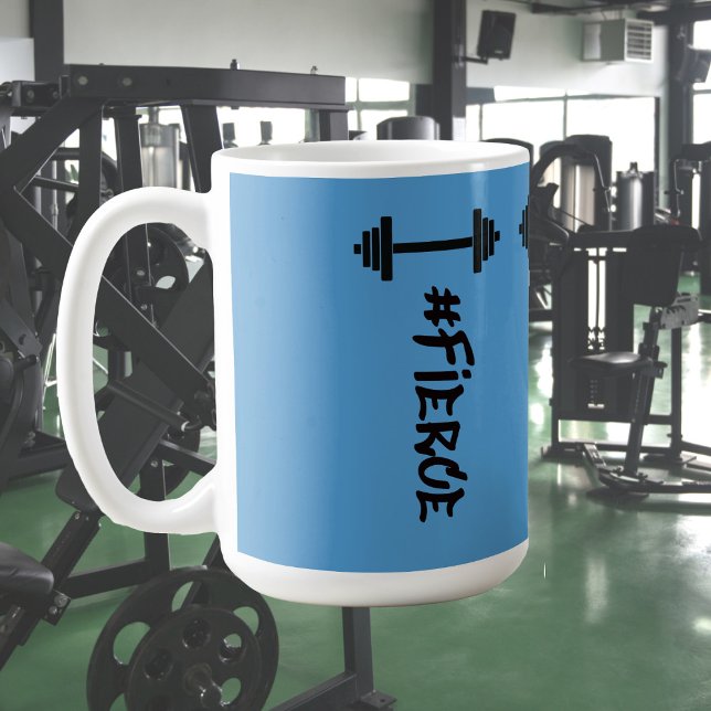 Taza De Café #Fierce Barbell Mug (Subido por el creador)