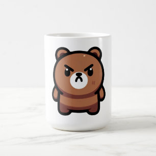 Taza De Café Fierce Brown Bear Art