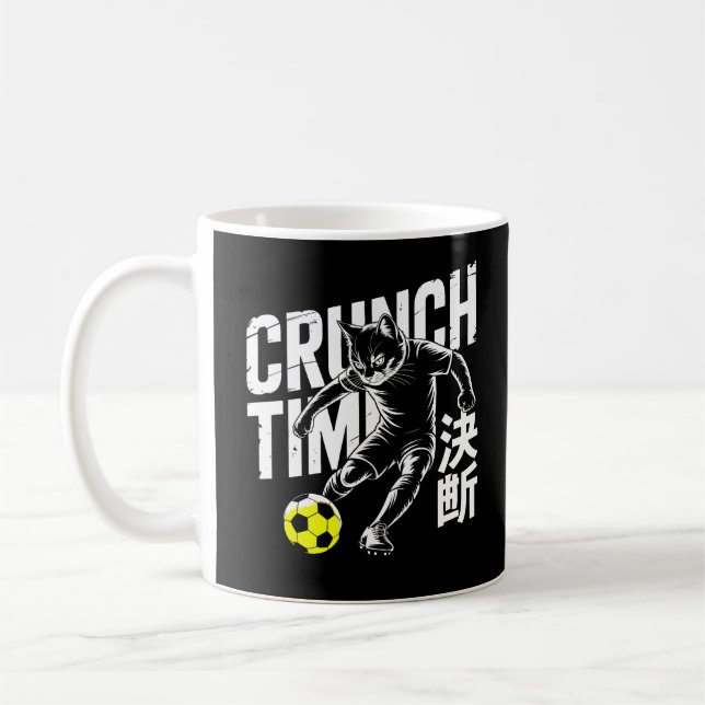Taza De Café Fierce Crunch Time Cat Soccer Mugs (Izquierda)