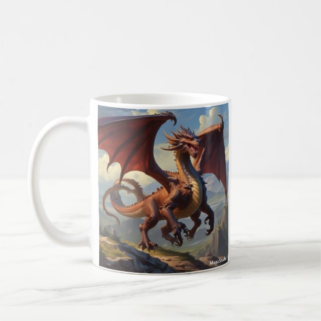 Taza De Café Fierce Dragon Mug (Izquierda)