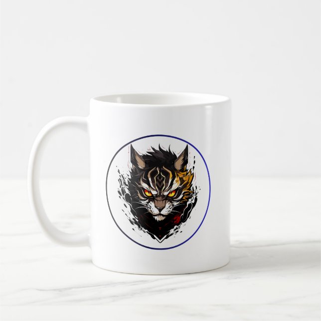 Taza De Café Fierce Tiger Anime (Izquierda)