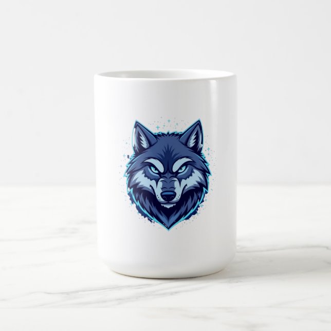 Taza De Café Fierce Wolf – Symbol of Strength and Freedom (Centro)