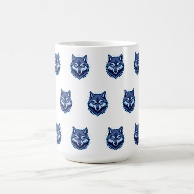 Taza De Café Fierce Wolf – Symbol of Strength and Freedom (Centro)