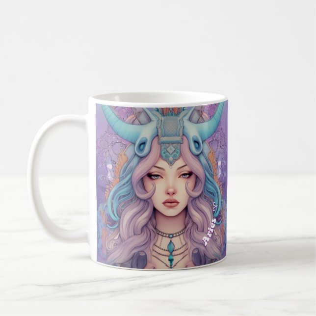 Taza De Café Fiery Aries Zodiac Mug (Izquierda)