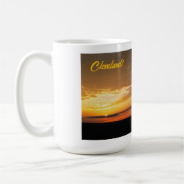 Taza De Café Fiery Cleveland Sunset 2024