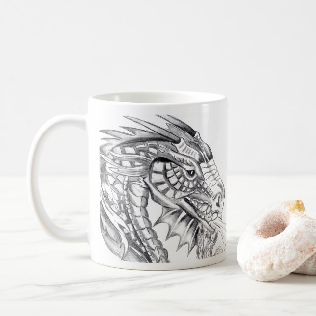 Taza De Café Fiery Dragon Coffee Mug (Con donut)