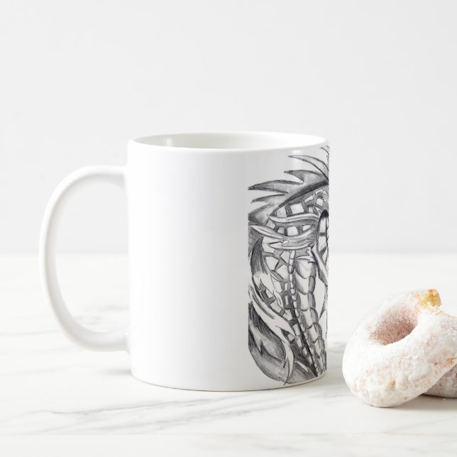 Taza De Café Fiery Dragon Hot Coffee Mug (Con donut)
