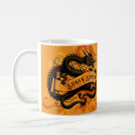 Taza De Café Fiery Dragon Mug