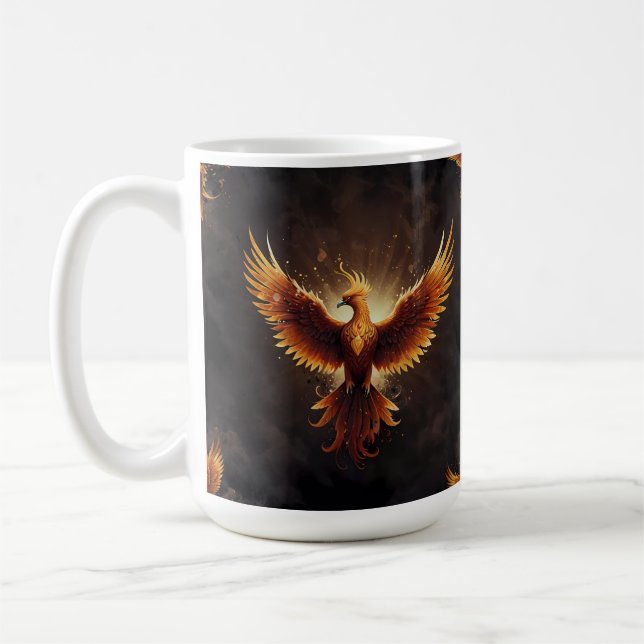 Taza De Café Fiery Phoenix Cushion (Izquierda)