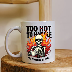 Taza De Café Fiery Skeleton Coffee Mug