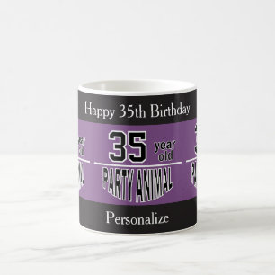 Taza De Café Fiesta Animal Cualquier Edad - Cumpleaños 00