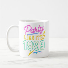 Taza De Café Fiesta Como Si Fuera 1999®™ – Voltaje Neon