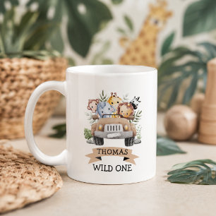 Taza De Café Fiesta de animales del Safari de la Selva Tropical
