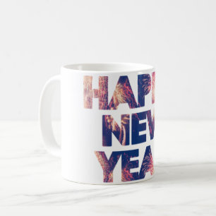 Taza De Café Fiesta de Año Nuevo feliz tazón de café