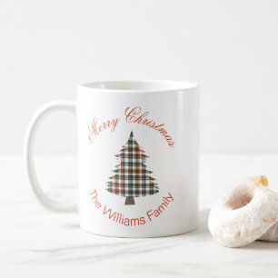 Taza De Café Fiesta de árbol navideño rúcido