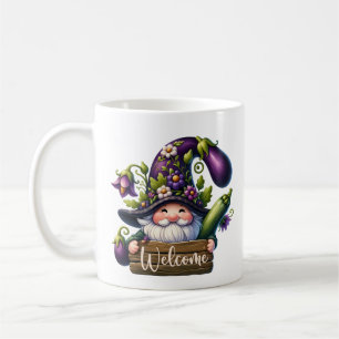 Taza De Café Fiesta de bienvenida de gnome lindo añada nombre