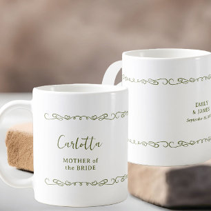 Taza De Café Fiesta de Boda Corazón Caprichoso Doodle