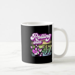 Taza De Café Fiesta de boliche en 47 cumpleaños de bolos
