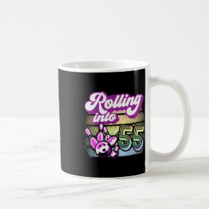 Taza De Café Fiesta de boliche en 55 cumpleaños de bolos