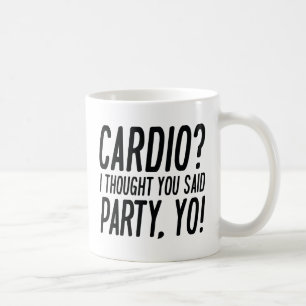 Taza De Café Fiesta de Cardio Yo