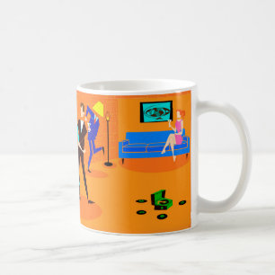 Taza De Café Fiesta de cóctel Personalizado retro Café Mug