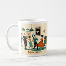 Taza De Café Fiesta de Cócteles Es Hora del Martini de Época Mo