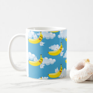Taza De Café Fiesta de comida plátanos de dibujos animados