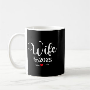 Taza De Café Fiesta de Compromiso 2025 Esposa Marido Coincident