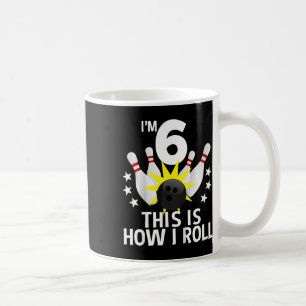 Taza De Café Fiesta de cumpleaños de Bowling de 6 años Cómo hag