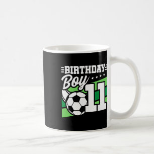 Taza De Café Fiesta de Cumpleaños de Fútbol - Niño de 11 Años -