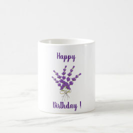 Taza De Café Fiesta de cumpleaños de Lavender Provence de flore