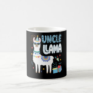 Taza De Café Fiesta de cumpleaños de Llama coincidente Tío Llam