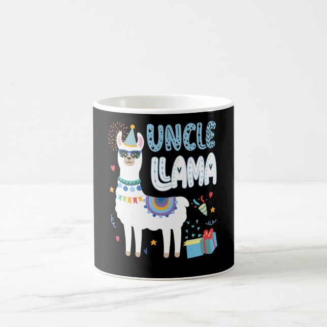 Taza De Café Fiesta de cumpleaños de Llama coincidente Tío Llam (Centro)