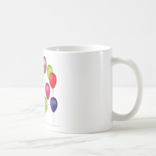 Taza De Café Fiesta de cumpleaños del pingüino (Derecha)