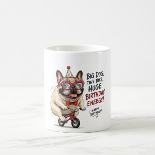 Taza De Café Fiesta de cumpleaños en bicicleta de divertido Bul