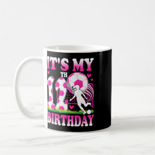 Taza De Café Fiesta de cumpleaños temática de fútbol para niña