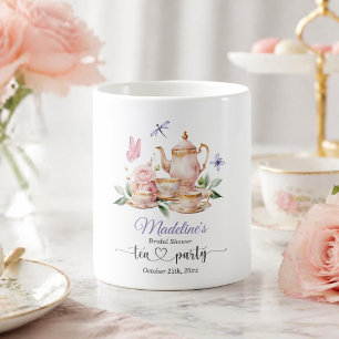 Taza De Café Fiesta de Despedida de Soltera Mariposas Elegantes