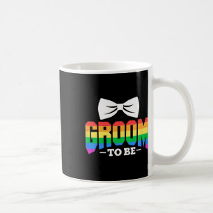 Taza De Café Fiesta de Despedida de Soltero Arcoíris Lgbt Novio
