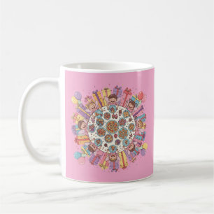 Taza De Café Fiesta de disfraces de hadas rosadas para niños