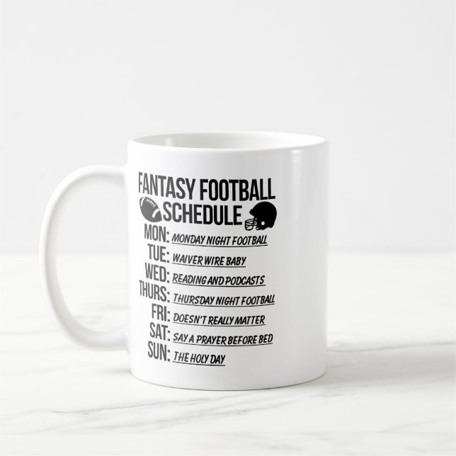 Taza De Café Fiesta de draft de fútbol fantástico (Izquierda)