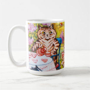 Taza De Café Fiesta de gatos en el jardín