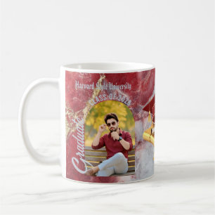 Taza De Café Fiesta de Graduación Moderna Minimalista con Dos F