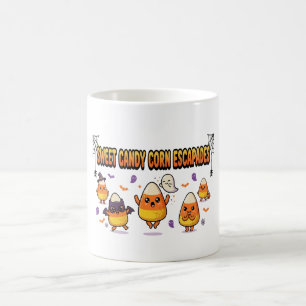 Taza De Café Fiesta de Halloween de Caramelo de Maíz Lindo